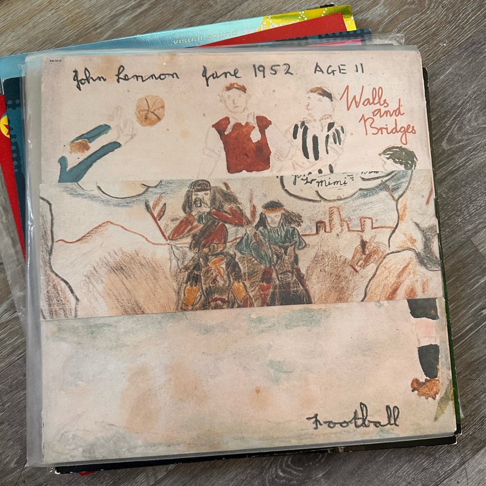 John Lennon Walls And Bridges Vinyl Lp '74